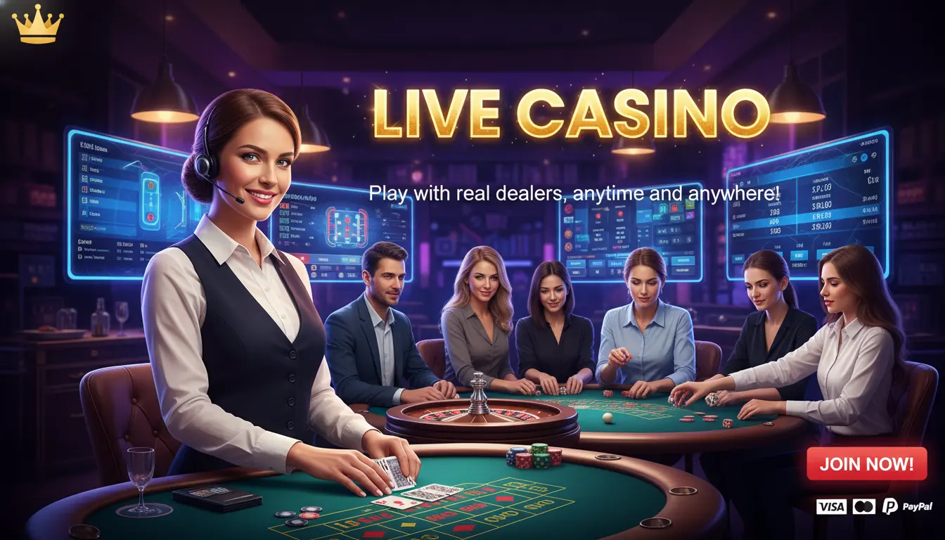 Spil live casino hos National casino